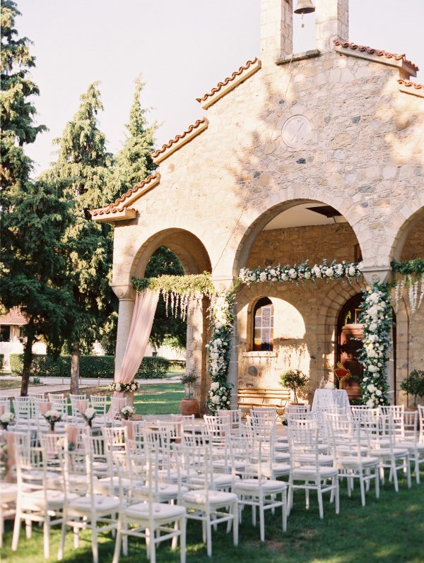 romantic modern fairytale white and blush wedding with acrylic details by soo events