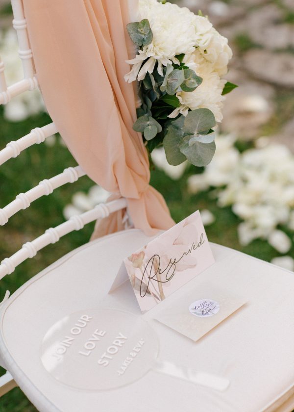 romantic modern fairytale white and blush wedding with acrylic details by soo events