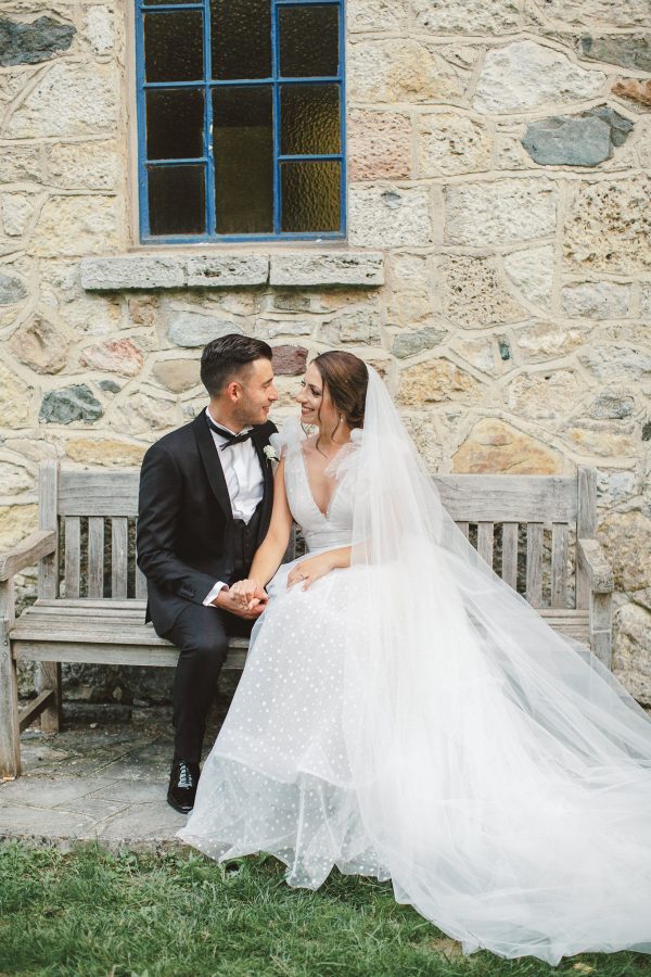 romantic modern fairytale white and blush wedding with acrylic details by soo events