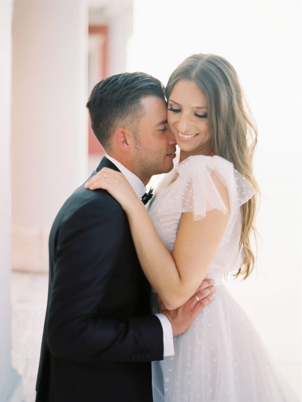 romantic modern fairytale white and blush wedding with acrylic details by soo events