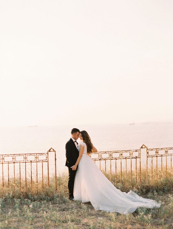 romantic modern fairytale white and blush wedding with acrylic details by soo events