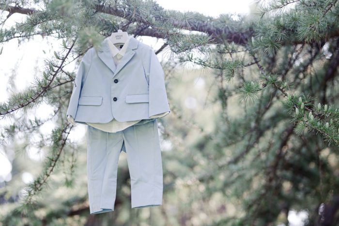 chic light blue and white baptism by soo events