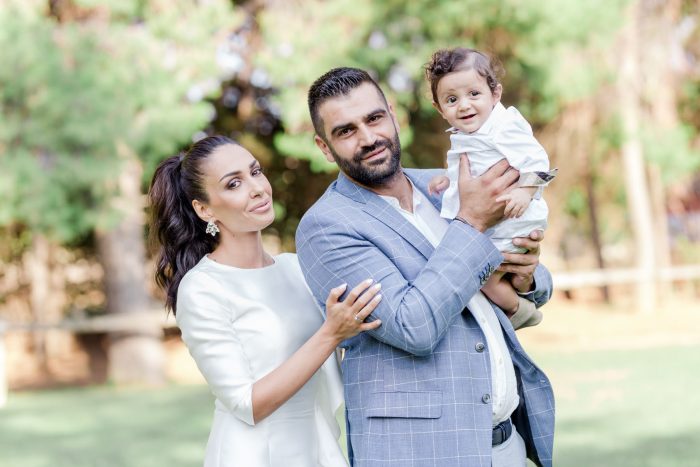 chic light blue and white baptism by soo events