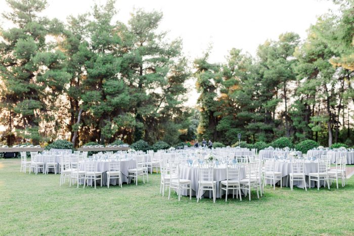 chic light blue and white baptism by soo events